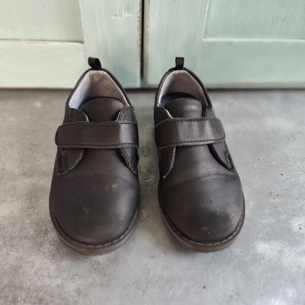 Wonder Nation Toddler Boys Black Shoe Hook & Loop Closure Size 9